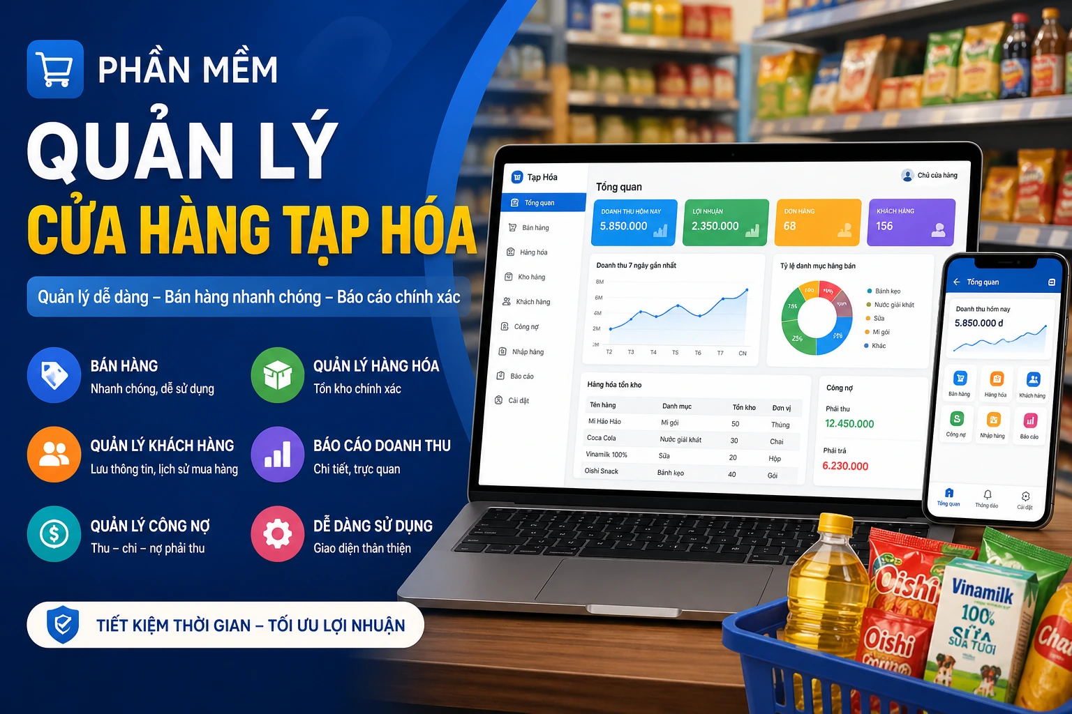 Phần mềm quản lý cửa hàng tạp hóa